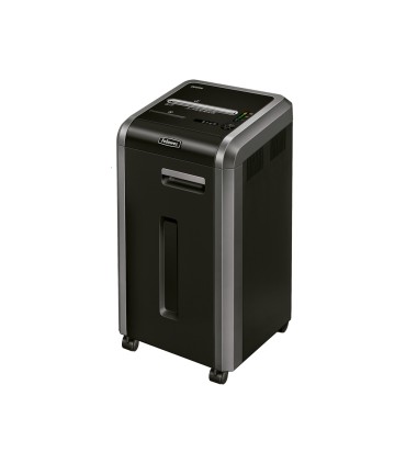 Destructora de documentos fellowes 225mi capacidad de corte 14h seguridad p5 clips grapas tarjetas y cd 60 litros