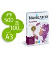 Papel fotocopiadora navigator din a3 100 gramos paquete de 500 hojas