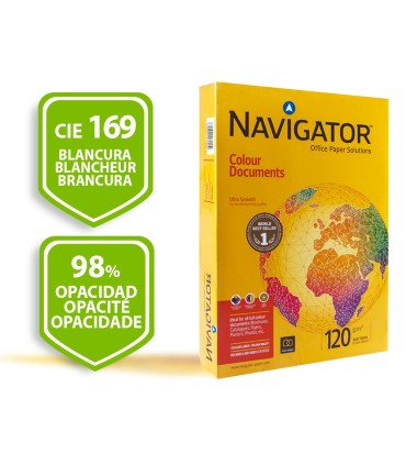 Papel fotocopiadora navigator din a3 120 gramos paquete de 500 hojas