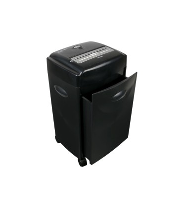 Destructora de documentos q connect kf15553 capacidad de corte 15 h destruye grapas clips cd y tarjetas 35 litros