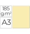 Cartulina guarro din a3 crema 185 gr paquete 50 hojas