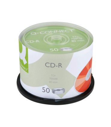 Cd r q connect capacidad 700mb duracion 80min velocidad 52x bote de 50 unidades