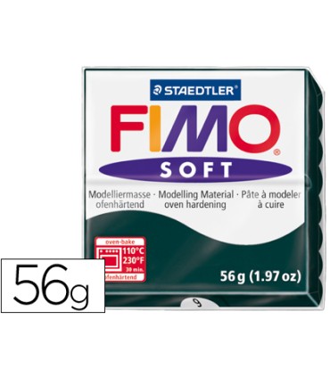 Pasta staedtler fimo soft 57 gr color negro