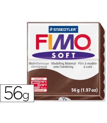 Pasta staedtler fimo soft 57 gr color chocolate