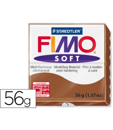 Pasta staedtler fimo soft 57 gr color caramelo