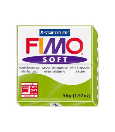 Pasta staedtler fimo soft 57 gr color verde manzana