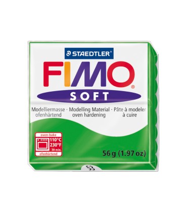 Pasta staedtler fimo soft 57 gr color verde tropical