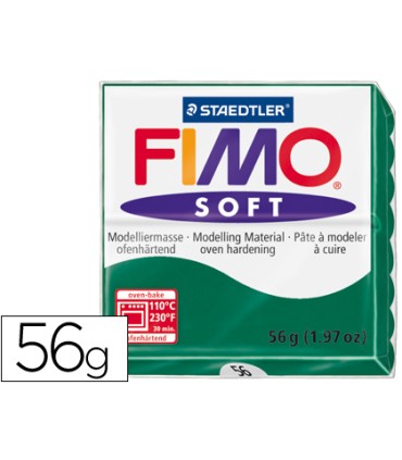 Pasta staedtler fimo soft 57 gr color verde esmeralda