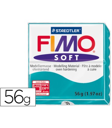 Pasta staedtler fimo soft 57 gr color verde menta