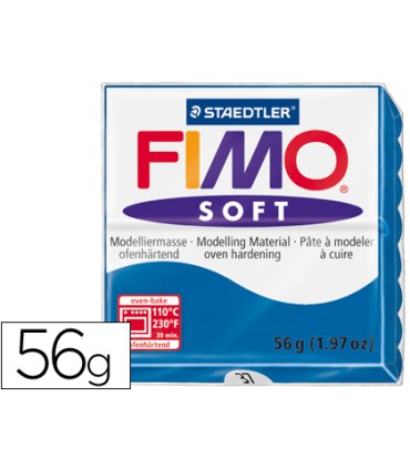 Pasta staedtler fimo soft 57 gr color azul