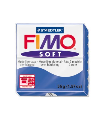 Pasta staedtler fimo soft 57 gr color azul brillante