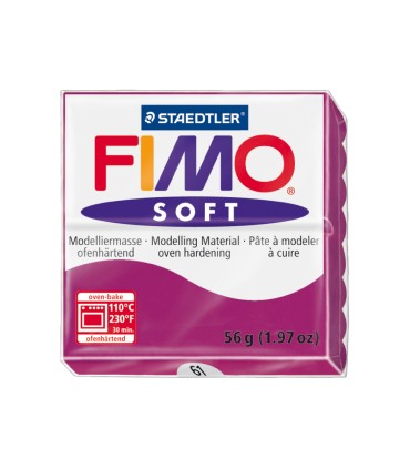 Pasta staedtler fimo soft 57 gr color purpura