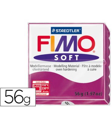 Pasta staedtler fimo soft 57 gr color purpura