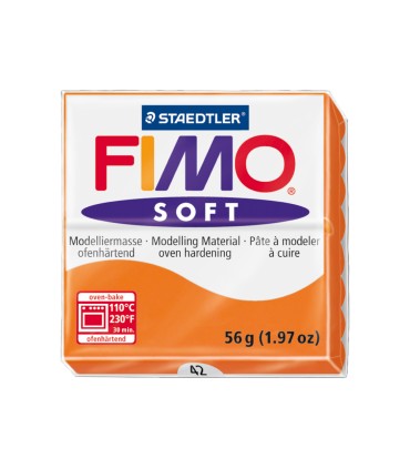 Pasta staedtler fimo soft 57 gr color naranja