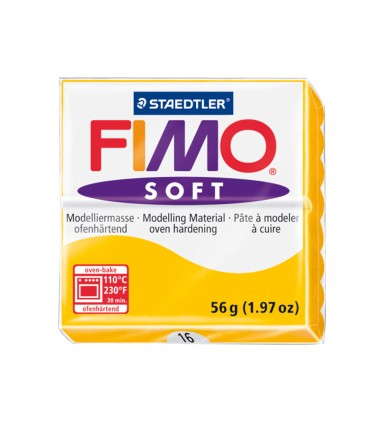 Pasta staedtler fimo soft 57 gr color amarillo