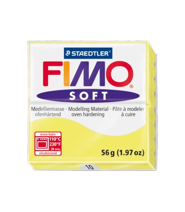 Pasta staedtler fimo soft 57 gr color amarillo limon