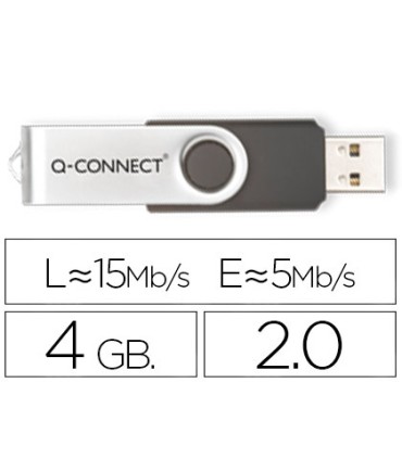 Memoria usb q connect flash 4 gb 20