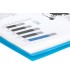 Carpeta liderpapel escaparate con espiral 80 fundas polipropileno din a4 azul