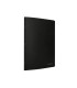 Libreta liderpapel tapa negra a4 80 hojas 60g m2 cuadro 5mm con doble margen