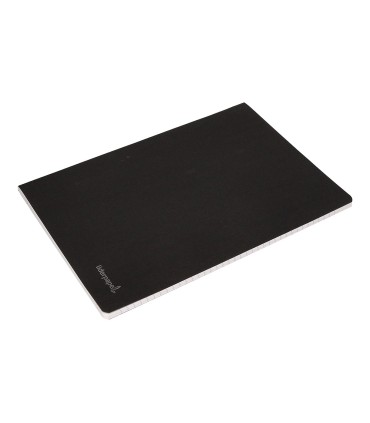 Libreta liderpapel tapa negra a4 80 hojas 60g m2 cuadro 5mm con doble margen