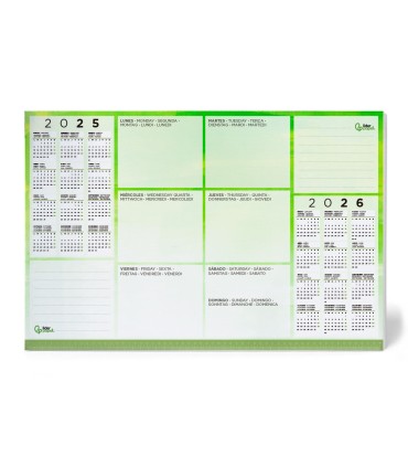 Planning sobremesa semanal liderpapel 40x60 cm 80 gr 60 hojas 2025 2026