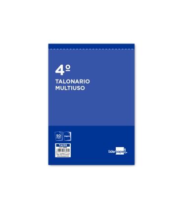 Talonario liderpapel multiusos cuarto original y copia t299