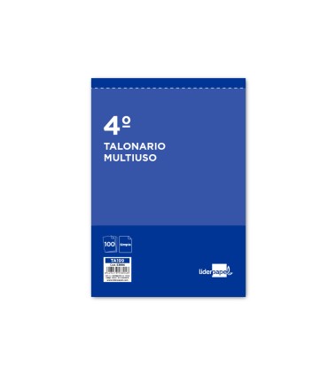 Talonario liderpapel multiusos cuarto original t199