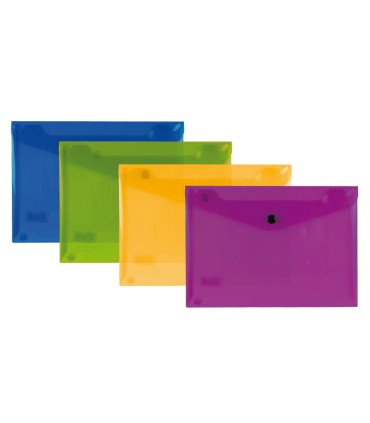 Carpeta liderpapel dossier broche polipropileno din a5 pack de 4 colores surtidos