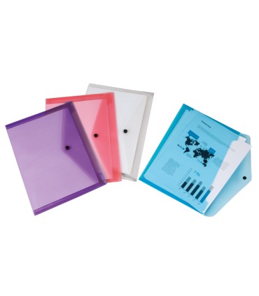 Carpeta liderpapel dossier broche polipropileno din a4 pack de 4 colores surtidos