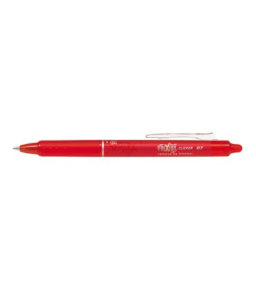 Boligrafo pilot frixion clicker borrable 07 mm color rojo