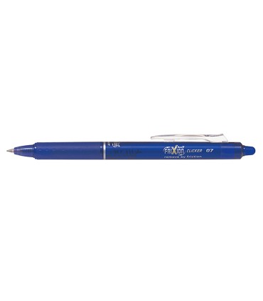 Boligrafo pilot frixion clicker borrable 07 mm color azul