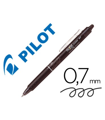 Boligrafo pilot frixion clicker borrable 07 mm color negro