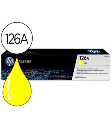 Toner hp laserjet cp1025 mfp m175a ce312a amarillo 1000 pag