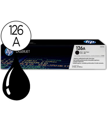 Toner hp laserjet cp1025 mfp m175a ce310a negro 1200 pag 