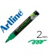 Rotulador artline pizarra verde negra epw 4 ve gr color verde fluorescente bolsa de 4 unidades