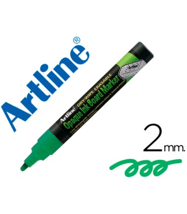 Rotulador artline pizarra verde negra epw 4 ve gr color verde fluorescente bolsa de 4 unidades