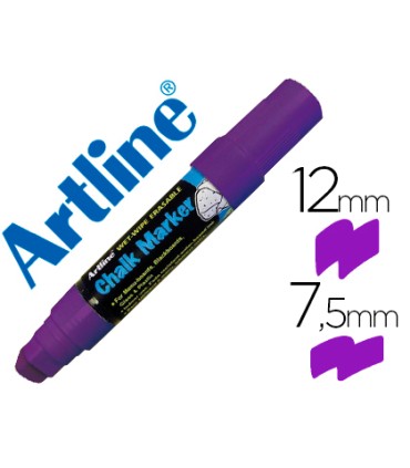 Rotulador artline pizarra verde negra epw 12 mm color violeta