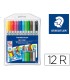 Rotulador staedtler noris club doble punta caja de 12 unidades colores surtidos