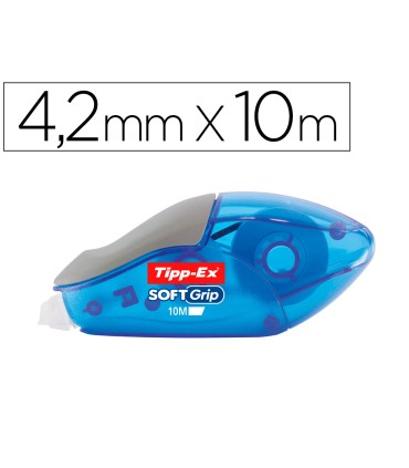 Corrector tipp ex cinta soft grip 42 mm x 10 mt