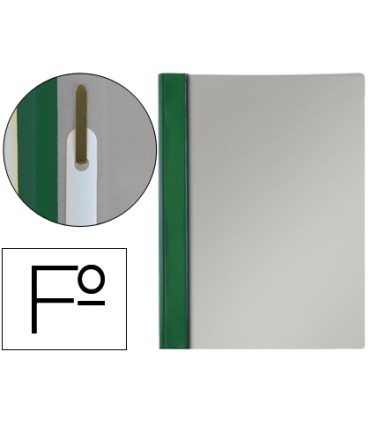 Carpeta dossier fastener pvc esselte folio verde