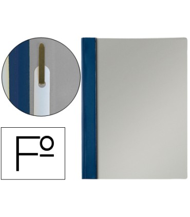 Carpeta dossier fastener pvc esselte folio azul marino