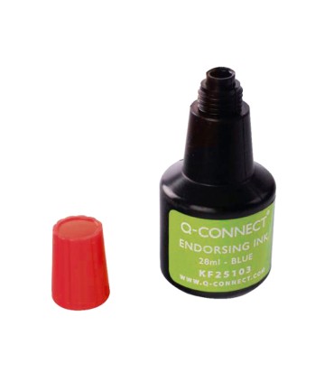 Tinta tampon q connect rojo bote 28 ml