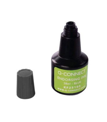 Tinta tampon q connect negro bote 28 ml