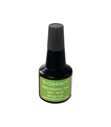 Tinta tampon q connect negro bote 28 ml