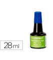 Tinta tampon q-connect azul bote 28 ml