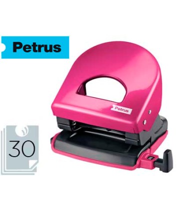 Taladrador petrus 62 wow fucsia metalizado capacidad 30 hojas