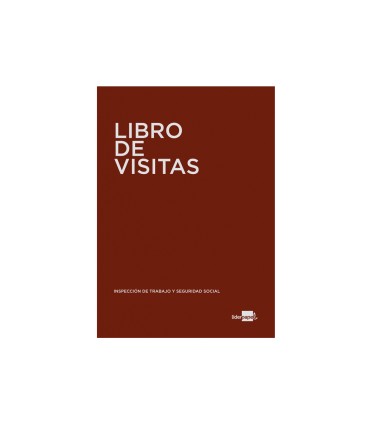 Libro liderpapel din a4 100 h registro de visitas de la inspeccion de trabajo