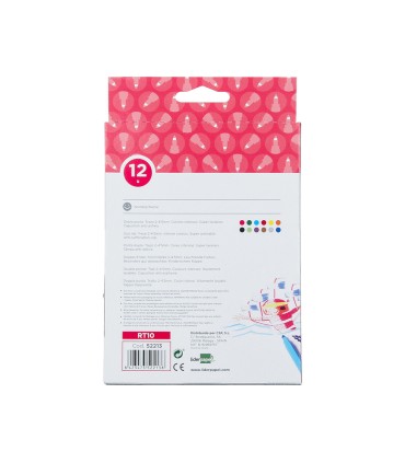 Rotulador liderpapel duo doble punta fina y gruesa caja de 12 unidades colores surtidos