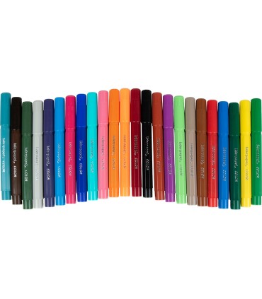 Rotulador liderpapel jumbo caja de 24 unidades colores surtidos