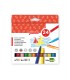 Rotulador liderpapel jumbo caja de 24 unidades colores surtidos